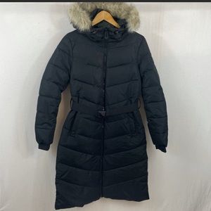 Noize Capri Long Length Vegan Parka with Removable Faux Fur Trim